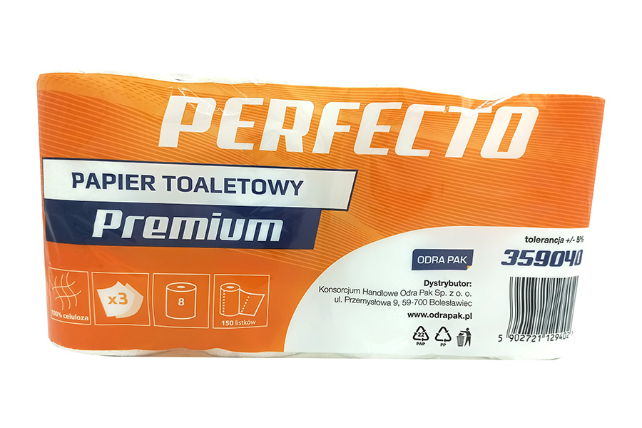 PERFECTO Papier Toaletowy Premium 3W, a’8 celuloza (359040)