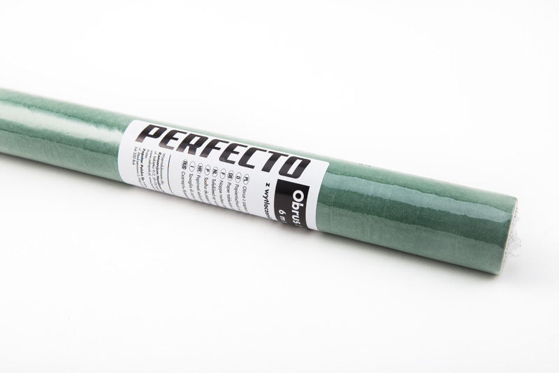 PERFECTO Obrus Papierowy z wytłoczeniem damaszkowym, kolor zielony 6 m x 1,20 m (1159070)